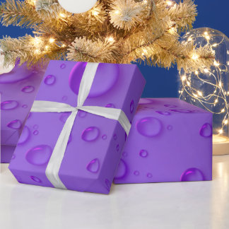 Muster für lila Regenschwärze Geschenkpapier
