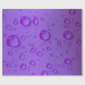 Muster für lila Regenschwärze Geschenkpapier (Flach)