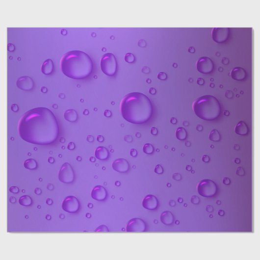 Muster für lila Regenschwärze Geschenkpapier (Flach)