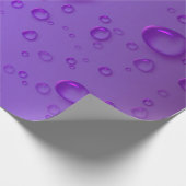 Muster für lila Regenschwärze Geschenkpapier (Ecke)