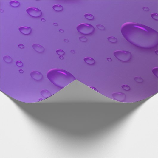 Muster für lila Regenschwärze Geschenkpapier (Ecke)