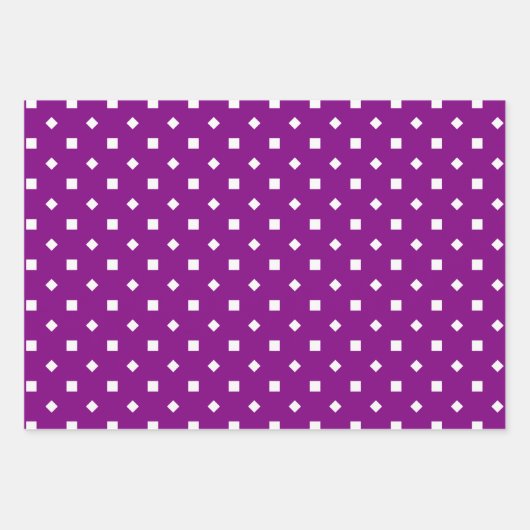 Muster für lila rote geometrische Formen Geschenkpapier Set (Vorderseite)