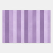 Muster für lila Streifen Geschenkpapier Set (Vorderseite)