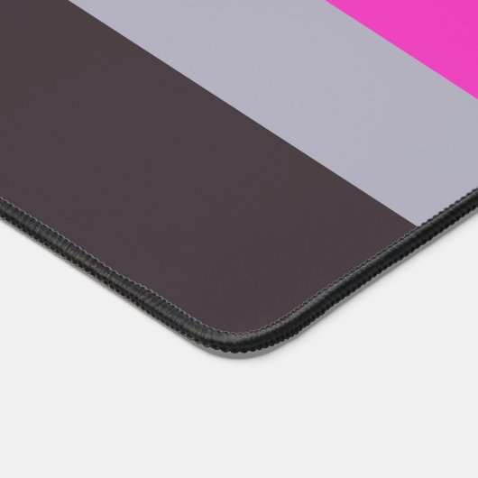 Muster für Lila Streifen in Rosa und Dunkelgrau Schreibtischunterlage (Ecke)