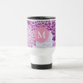 Muster für lila und Lilac-Blume Reisebecher (Mittel)