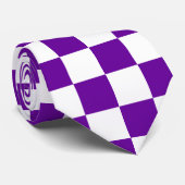 Muster für lila und weiße Karton Krawatte (Gerollt)