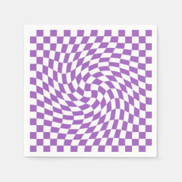 Muster für lila und weiße Karton Serviette