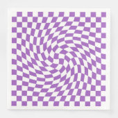 Muster für lila und weiße Karton Serviette (Vorderseite)