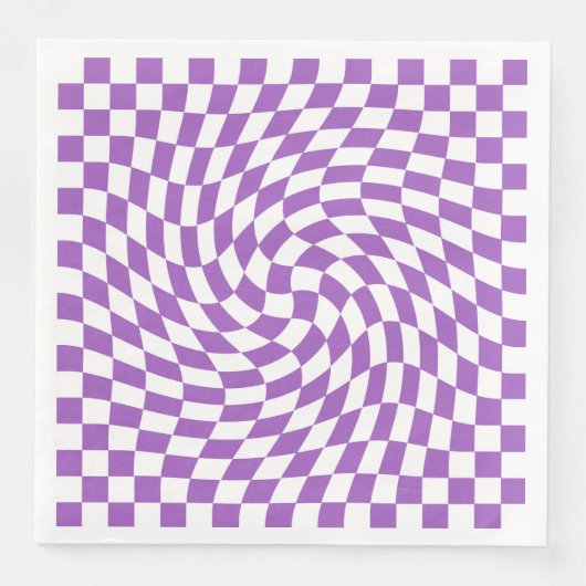 Muster für lila und weiße Karton Serviette (Vorderseite)