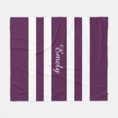 Muster für lila und weiße Streifen Fleecedecke (Vorderseite (Horizontal))