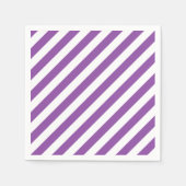 Muster für lila und weiße Streifen Serviette (Vorderseite)