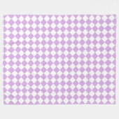 Muster für lila und weißes Schachbrett Fleecedecke (Vorderseite (Horizontal))