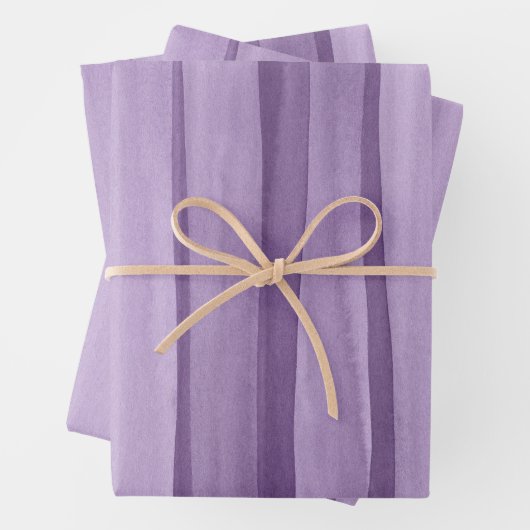 Muster für lila Wasserfarben Geschenkpapier Set (Beispiel)