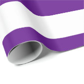 Muster für lila, weiße XL Streifen Geschenkpapier (Rolleneckpunkt)