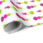 Muster für Limone und Lila Kreise Geschenkpapier (Rolleneckpunkt)