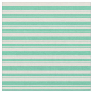 Muster für Linien/Streifen in Beige und Aquamarine Stoff