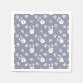 Muster für Llamas und Blume Serviette (Vorderseite)