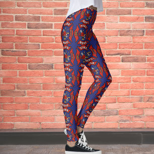 Muster für Logos der Feuerwehr Leggings