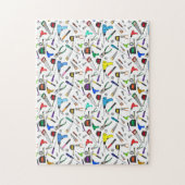 Muster für lustige Tools und Hardware-Illustration Puzzle (Vertikal)