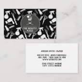 Muster für Makeup- und Haarwerkzeuge Visitenkarte (Vorne/Hinten)