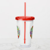 Muster für Mandalas und exotische Früchte Acryltrinkbecher (Rechts)