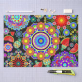 Muster für Mandalas und exotische Früchte Seidenpapier (Handwerk)