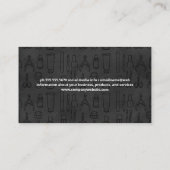 Muster für Maniküre Visitenkarte (Rückseite)