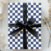 Muster für Marine und Weißes Karton Geschenkpapier