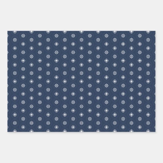 Muster für Maritime Werkzeuge Geschenkpapier Set (Vorderseite 2)