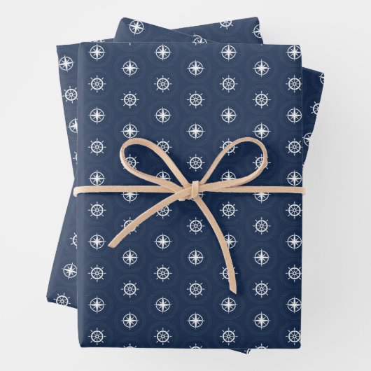 Muster für Maritime Werkzeuge Geschenkpapier Set (Beispiel)