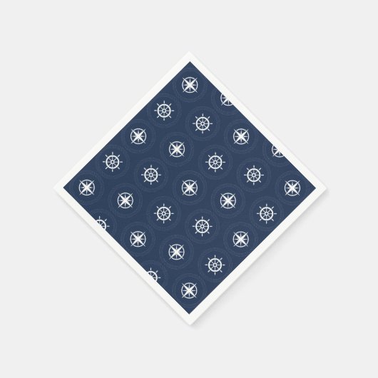 Muster für Maritime Werkzeuge Serviette (Ecke)