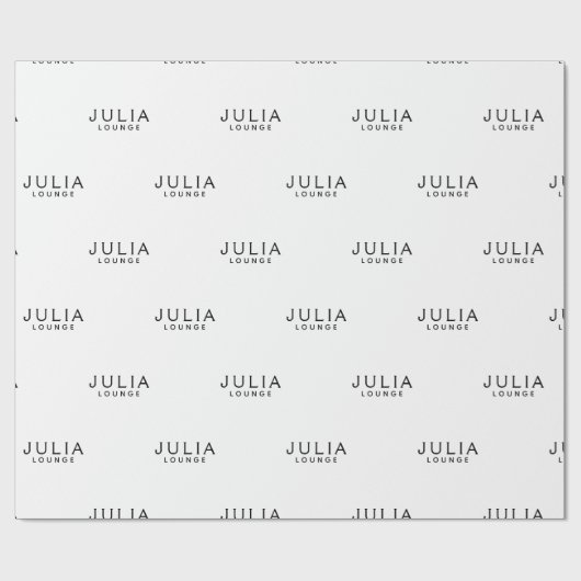 Muster für Markenbezeichnungen Moderne Eleganz Geschenkpapier (Flach)