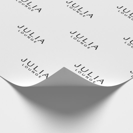 Muster für Markenbezeichnungen Moderne Eleganz Geschenkpapier (Ecke)