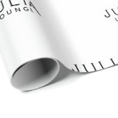 Muster für Markenbezeichnungen Moderne Eleganz Geschenkpapier (Rolleneckpunkt)