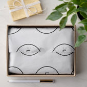 Muster für Markenbezeichnungen Moderne Eleganz Seidenpapier (Geschenk)