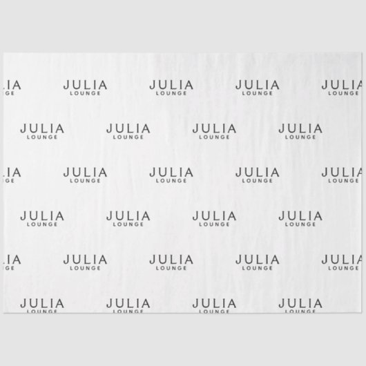 Muster für Markenbezeichnungen Moderne Eleganz Seidenpapier (Vorderseite)