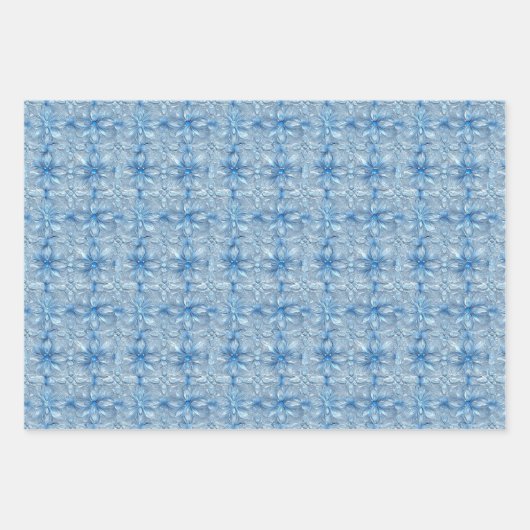 Muster für mattierte Windows- und Eiskristalle Geschenkpapier Set (Vorderseite 3)