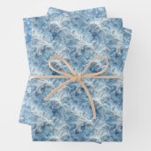 Muster für mattierte Windows- und Eiskristalle Geschenkpapier Set (Beispiel)