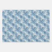 Muster für mattierte Windows- und Eiskristalle Geschenkpapier Set (Vorderseite)