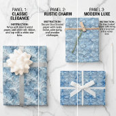 Muster für mattierte Windows- und Eiskristalle Geschenkpapier Set