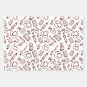 Muster für medizinische Berufe Geschenkpapier Set (Vorderseite)