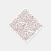 Muster für medizinische Berufe Serviette (Ecke)