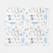 Muster für medizinische Versorgung Fleecedecke (Vorderseite (Horizontal))