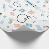Muster für medizinische Versorgung Geschenkpapier (Ecke)