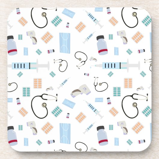 Muster für medizinische Versorgung Getränkeuntersetzer (Vorderseite)