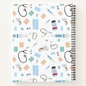 Muster für medizinische Versorgung Notizblock (Rückseite)