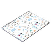 Muster für medizinische Versorgung Notizblock (Linke Seite)