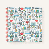 Muster für medizinisches Design Notizblock (Vorderseite)