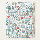 Muster für medizinisches Design Planer (Rückseite)