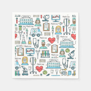 Muster für medizinisches Design Serviette